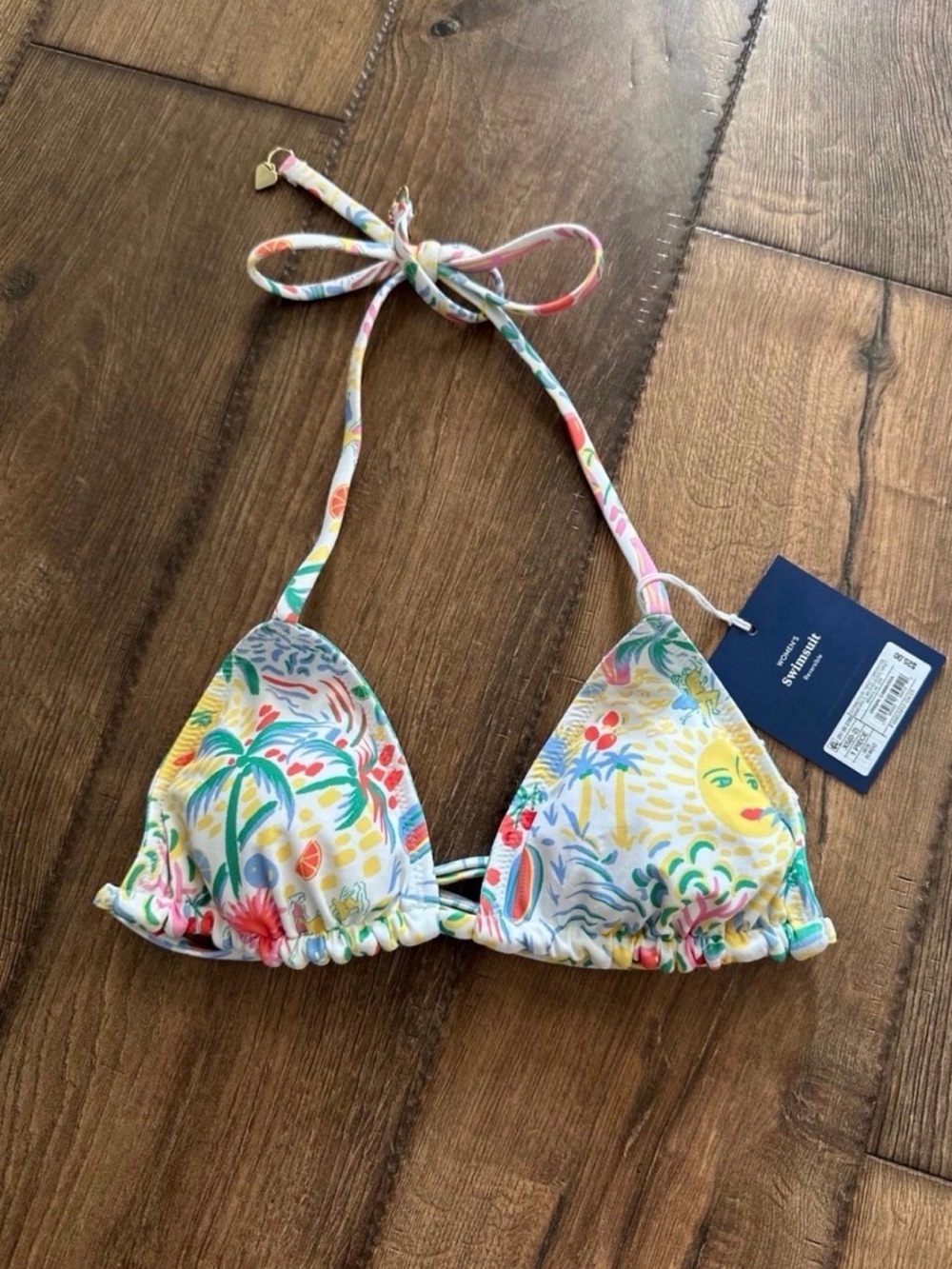 Roller Rabbit x Target Star Geo reversible bikini top NWT